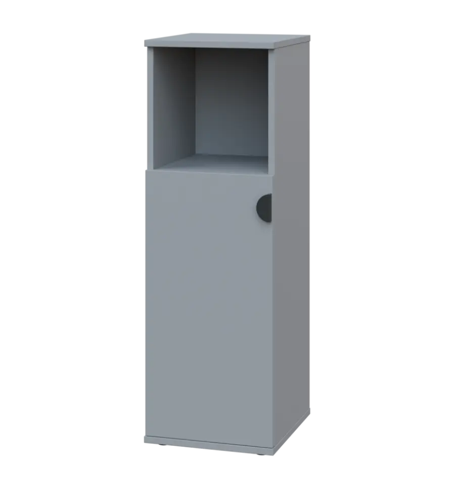 TN 3 - 3DN kancelářská skříň, 1-dveřová/nika, levá, 1107x360x400, šedá